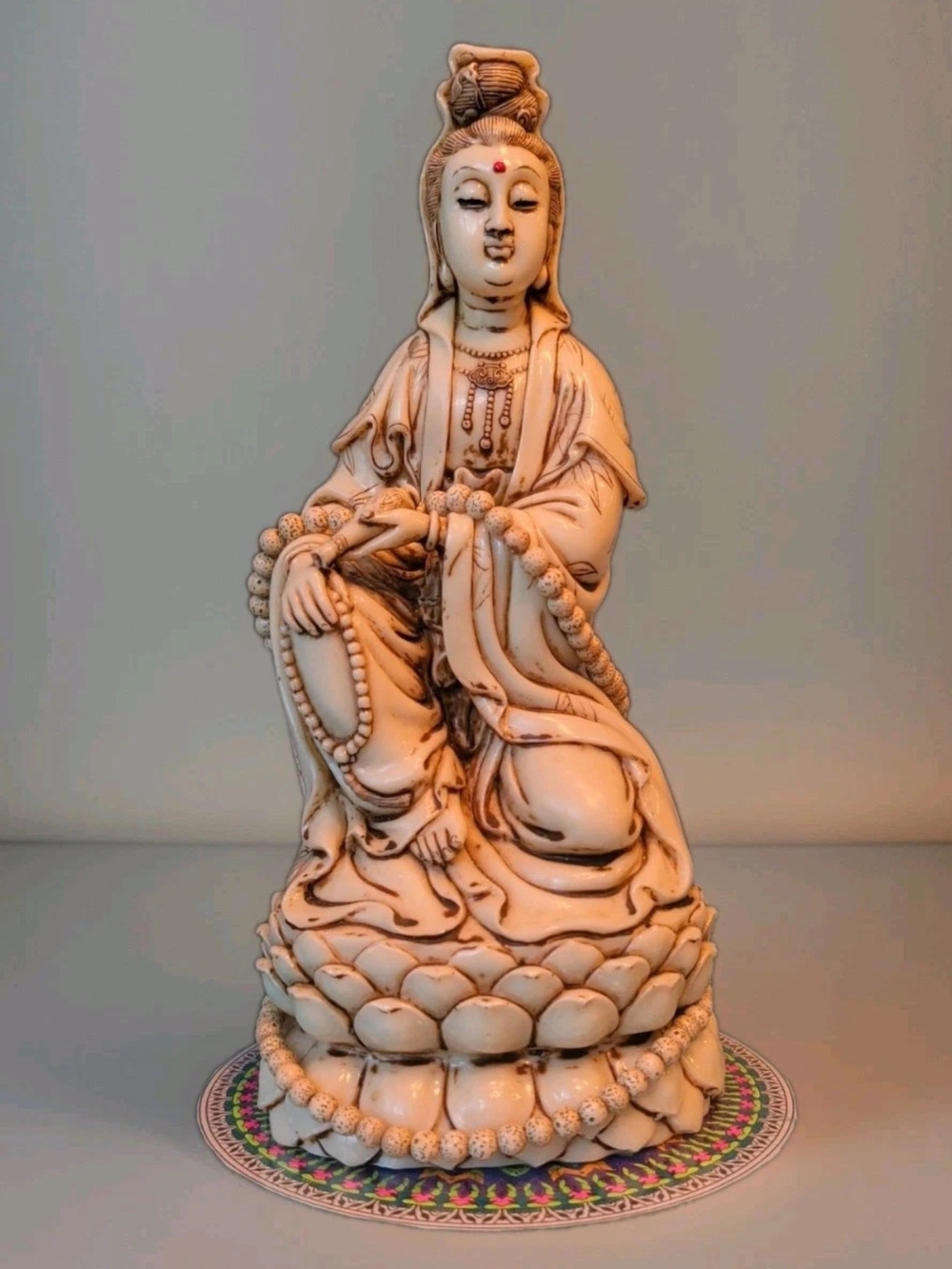 Bodhisattva of Compassion and Mercy-Statue Made From Stone And Porcelain